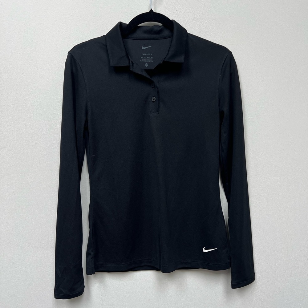 Nike Dri Fit Long Sleeve Golf Polo